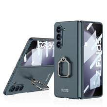 Load image into Gallery viewer, Luxury All-inclusive Ring Holder Phone Case With Back Screen Protector For Samsung Galaxy Z Fold 5 - Mycasety Mycasety