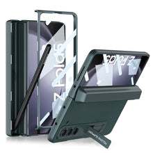 Load image into Gallery viewer, Magnetic Hinge Pen Box Protective Leather Phone Case With Back Screen Glass For Samsung Galaxy Z Fold 5/4/3 5G - mycasety2023 Mycasety