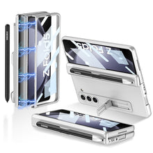 Load image into Gallery viewer, Magnetic Hinge S Pen Slot Ultra-Thin Phone Case With Back Screen Protector For Samsung Galaxy Z Fold 5/4/3 5G - Mycasety Mycasety