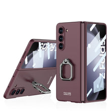 Load image into Gallery viewer, Luxury All-inclusive Ring Holder Phone Case With Back Screen Protector For Samsung Galaxy Z Fold 5 - Mycasety Mycasety
