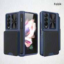 Load image into Gallery viewer, Magnetic Cardholder Electroplated Case For Samsung Galaxy Z Fold4 5G W23 With Front Film & S Pen Slot