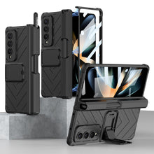 Cargar imagen en el visor de la galería, Hardcore Armor Case For Samsung Galaxy Z Fold4 5G With Push Pen Case Kickstand And Film Protector