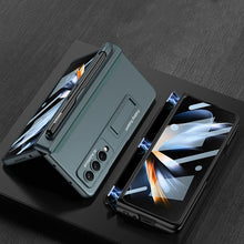 Cargar imagen en el visor de la galería, Magnetic Hinge Case For Galaxy Z Fold4 5G With Pen Slot Tempered Film
