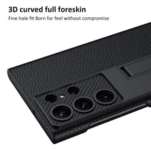Load image into Gallery viewer, Ultra-Thin Leaather Samsung Galaxy S23 S23 Plus S23 Ultra  Leather Case for  With Kickstand