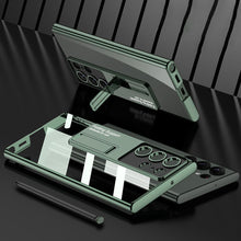 Load image into Gallery viewer, Newest Magnetic Bracket Electroplated Clear Phone Case For Samsung Galaxy S22 S23 Ultra Plus