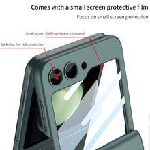 Load image into Gallery viewer, Magnetic Hinge Samsung Galaxy Z Flip5 Flip6 Full Coverage Phone Case with Front Screen Protector