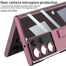 Load image into Gallery viewer, Magnetic Bracket Electroplated Clear Phone Case For Samsung Galaxy S23 Ultra Plus pphonecover