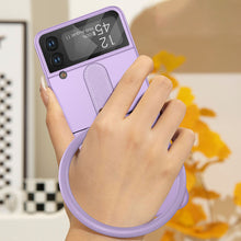 Cargar imagen en el visor de la galería, Galaxy Z Flip4 Flip3 5G Silicone Band Phone Case with Screen Protector
