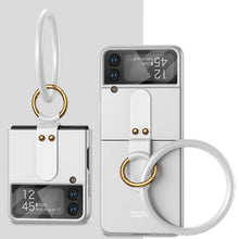 Cargar imagen en el visor de la galería, Galaxy Z Flip4 Flip3 5G Silicone Band Phone Case with Screen Protector