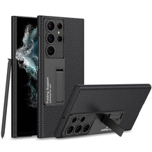Load image into Gallery viewer, Ultra-Thin Leaather Samsung Galaxy S23 S23 Plus S23 Ultra  Leather Case for  With Kickstand
