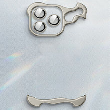 Carregar imagem no visualizador da galeria, Frameless Aluminum Alloy Metal Corner Pad Case With Lens Protective Film For iPhone