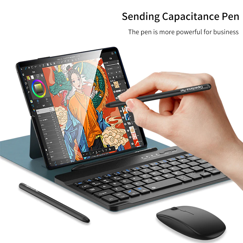 Bluetooth 3.0 Keyboard Leather Cover For Galaxy Z Fold5 Fold4 Fold3 5G
