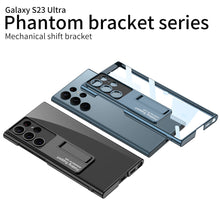 Load image into Gallery viewer, Magnetic Bracket Electroplated Clear Phone Case For Samsung Galaxy S23 Ultra Plus pphonecover