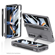Cargar imagen en el visor de la galería, Magnetic Hinge Case For Galaxy Z Fold4 5G With Pen Slot Tempered Film