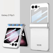Load image into Gallery viewer, Magnetic Hinge Samsung Galaxy Z Flip5 Flip6 Full Coverage Phone Case with Front Screen Protector