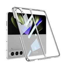 Load image into Gallery viewer, Electroplated Phantom Galaxy Z Fold 5 Case with Front Screen Tempered Glass Protector & Ring
