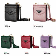 Cargar imagen en el visor de la galería, Samsung Z FLIP 4 Crossbody Phone Case Lychee Flip Leather Slip Card Case