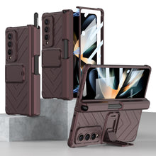 Cargar imagen en el visor de la galería, Hardcore Armor Case For Samsung Galaxy Z Fold4 5G With Push Pen Case Kickstand And Film Protector
