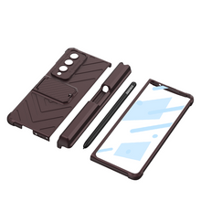 Cargar imagen en el visor de la galería, Hardcore Armor Case For Samsung Galaxy Z Fold4 5G With Push Pen Case Kickstand And Film Protector
