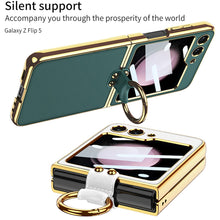 Cargar imagen en el visor de la galería, Luxury Leather Samsung Z Filp5 Phone Case With Crossbody Rope
