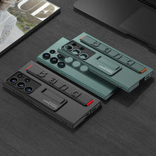 Cargar imagen en el visor de la galería, Magnetic Bracket Luxury Wristband Holder Phone Case For Samsung Galaxy S23 Ultra pphonecover