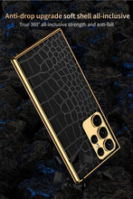 Load image into Gallery viewer, Electroplated Leather Soft Shell Samsung Galaxy S23 S23 Plus S23 Ultra Case