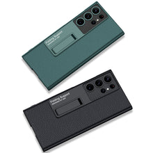 Load image into Gallery viewer, Ultra-Thin Leaather Samsung Galaxy S23 S23 Plus S23 Ultra  Leather Case for  With Kickstand