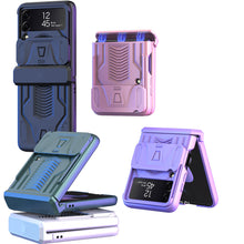 Load image into Gallery viewer, Magnetic Hinge Hard Armor Case For Samsung Galaxy Z Flip4 5G With Slide Lens Cover