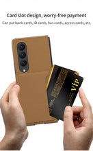 Load image into Gallery viewer, Samsung Z Fold4 5G Leather Cardholder Case
