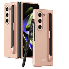 Carregar imagem no visualizador da galeria, Electroplated Slim Samsung Galaxy Z Fold 5 Case with Front Screen Tempered Glass Protector