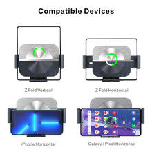 Cargar imagen en el visor de la galería, 15W Intelligent Automatic Sensor Dual Charging Car Holder Charger For Samsung Galaxy Z Fold4 Fold3 5G