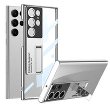Load image into Gallery viewer, Magnetic Bracket Electroplated Clear Phone Case For Samsung Galaxy S23 Ultra Plus pphonecover