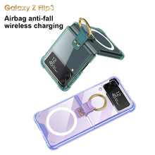 Cargar imagen en el visor de la galería, Galaxy Z Flip3 Flip4 Magnetic MagSafe Airbag Anti-fall Wireless Charging Phone Case