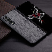 Load image into Gallery viewer, Samsung Galaxy Z Fold4 5G Bamboo Wood Pattern Leather Cover