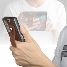 Carregar imagem no visualizador da galeria, Samsung Galaxy Z Fold 3 5G Case Slim Lightweight Genuine Leather Hand Strap Protective Shockproof Cover