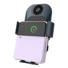 Cargar imagen en el visor de la galería, 2 - Coils Car Wireless Charger Holder For Samsung Galaxy Z Flip5 Flip4 Flip3 With Cool Fan