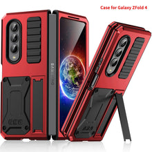 Cargar imagen en el visor de la galería, Samsung Galaxy Z Fold4 5G Case Aluminum Alloy Metal Heavy Duty Protection Stand Back Cover for Samsung Z Fold4 Capa
