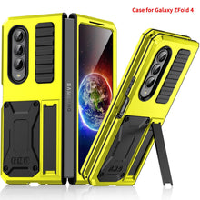 Cargar imagen en el visor de la galería, Samsung Galaxy Z Fold4 5G Case Aluminum Alloy Metal Heavy Duty Protection Stand Back Cover for Samsung Z Fold4 Capa