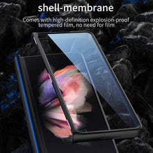 Carregar imagem no visualizador da galeria, Armor Magnetic Screen Glass Case For Samsung Galaxy Z Fold 3 5G Bracket Stand Hard Fold Case Cover For Samsung Z Fold3 Funda