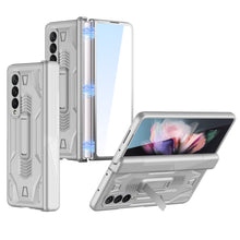 Carregar imagem no visualizador da galeria, Armor Magnetic Screen Glass Case For Samsung Galaxy Z Fold 3 5G Bracket Stand Hard Fold Case Cover For Samsung Z Fold3 Funda