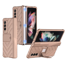 Cargar imagen en el visor de la galería, Heavy duty Armor Magnetic Hinge Cover For Samsung Galaxy Z Fold 3 5G Case Anti-knock Stand Cover For Galaxy Z Fold 3 Funda