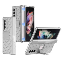 Cargar imagen en el visor de la galería, Heavy duty Armor Magnetic Hinge Cover For Samsung Galaxy Z Fold 3 5G Case Anti-knock Stand Cover For Galaxy Z Fold 3 Funda