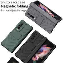 Cargar imagen en el visor de la galería, Heavy duty Armor Magnetic Hinge Cover For Samsung Galaxy Z Fold 3 5G Case Anti-knock Stand Cover For Galaxy Z Fold 3 Funda