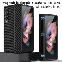 Charger l'image dans la galerie, Leather Magnetic Frame Case Cover For Samsung Galaxy Z Fold 3 5G All-Included Hard Phone Cover For Samsung Z Fold3 5G Case