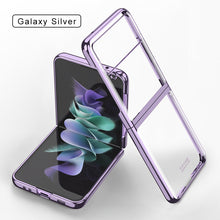 Lade das Bild in den Galerie-Viewer, Luxury Electroplating Flip Case For Samsung Galaxy Z Flip 3 5G Transparent Plastic Hard Cover For Samsung Z Flip 3 5G Case