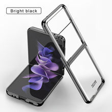 Lade das Bild in den Galerie-Viewer, Luxury Electroplating Flip Case For Samsung Galaxy Z Flip 3 5G Transparent Plastic Hard Cover For Samsung Z Flip 3 5G Case