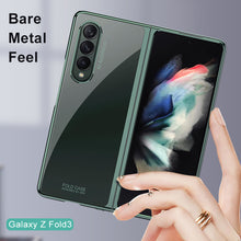 Carregar imagem no visualizador da galeria, Luxury Plating Flip Case For Samsung Galaxy Z Fold 2 3 5G HD Transparent Shockproof Hard Cover For Samsung Z Fold3 5G Case