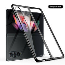 Carregar imagem no visualizador da galeria, Luxury Plating Flip Case For Samsung Galaxy Z Fold 2 3 5G HD Transparent Shockproof Hard Cover For Samsung Z Fold3 5G Case