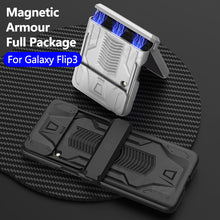 Carregar imagem no visualizador da galeria, Magnetic Armored Camera Slide Cover For Samsung Galaxy Z Flip 3 Case All-included Hinge Plastic Hard For Galaxy Z Flip3 Case