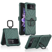Cargar imagen en el visor de la galería, Magnetic Armored Cover For Samsung Galaxy Z Flip Fold 3 Case All-included Hinge Bracket Hard For Galaxy Z Flip3 Fold3 5G